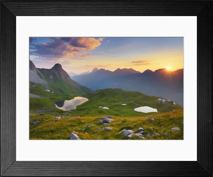 Framed Print : Lake Rappensee against Hochrappenkopf (2424m), Kleinem Rappenkopf (2276m Framed Print : Lake Rappensee against Hochrappenkopf (2424m), Kleinem Rappenkopf (2276m