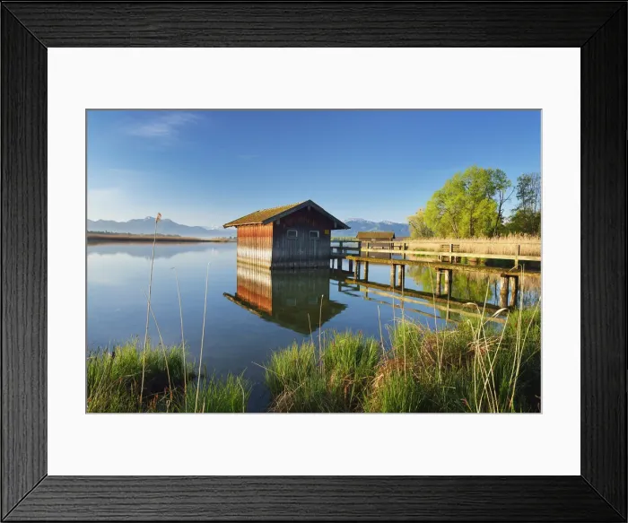 Framed Print : Boats house at lake Chiemsee, Chiemgau, Bavaria, Germany, Europe Framed Print : Boats house at lake Chiemsee, Chiemgau, Bavaria, Germany, Europe