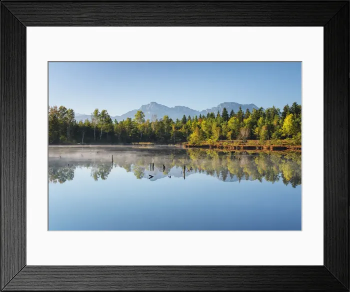 Framed Print : Moor Lake, Schoenramer Filz, background Staufen Group, Rupertiwinkel, Upper Bavaria Framed Print : Moor Lake, Schoenramer Filz, background Staufen Group, Rupertiwinkel, Upper Bavaria