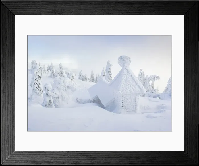 Framed Print : Icy Chapel and snow covered Spruce trees, Bavarian Forest, Big Arber, Bavaria, Germany Framed Print : Icy Chapel and snow covered Spruce trees, Bavarian Forest, Big Arber, Bavaria, Germany