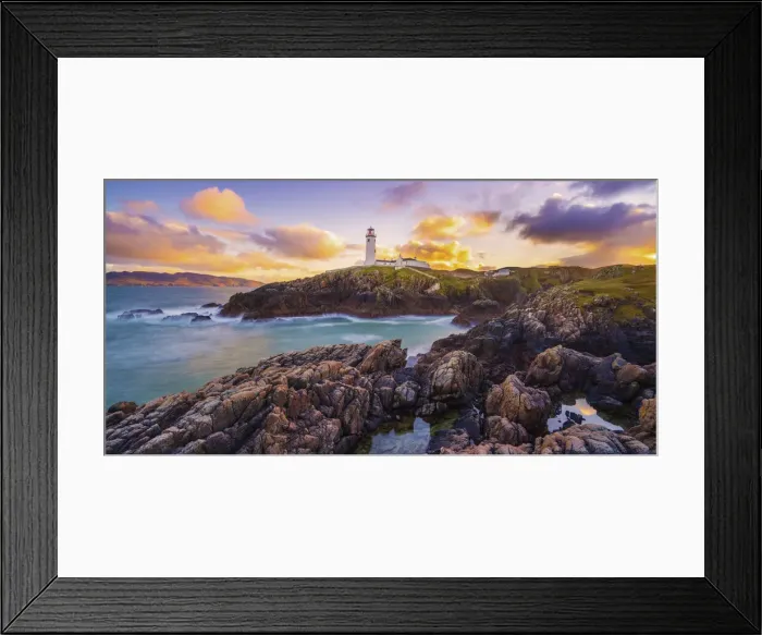 Framed Print : Ireland, Co. Donegal, Fanad, Fanad lighthouse at dusk Framed Print : Ireland, Co. Donegal, Fanad, Fanad lighthouse at dusk
