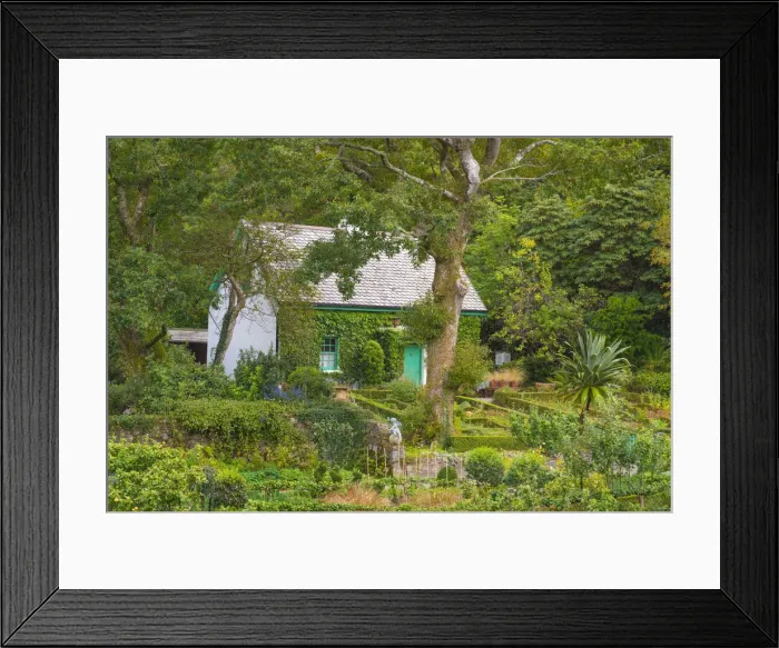 Framed Print : Ireland, Co. Donegal, Glenveagh National Park and gardens, cottage and gardens Framed Print : Ireland, Co. Donegal, Glenveagh National Park and gardens, cottage and gardens