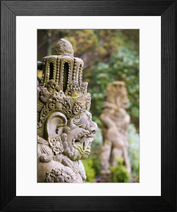 Framed Print : Ireland, Co. Donegal, Glenveagh National Park and Gardens, Stone statue from Bali Framed Print : Ireland, Co. Donegal, Glenveagh National Park and Gardens, Stone statue from Bali