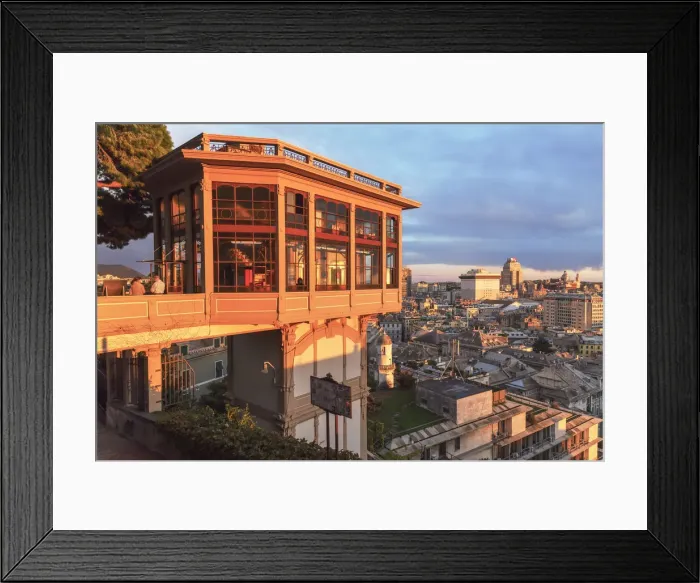 Framed Print : Castelletto Elevator, Genoa, Liguria, Italy Framed Print : Castelletto Elevator, Genoa, Liguria, Italy