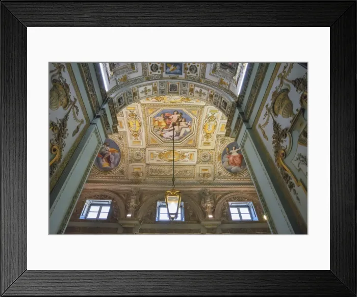 Framed Print : Ceiling frescoes, Palazzo Tobia Pallavicino, Genoa, Liguria, Italy
