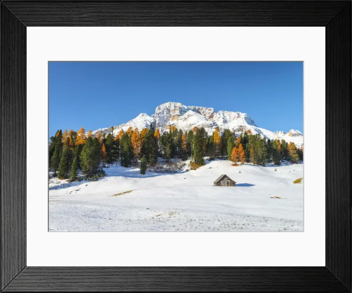 Framed Print : Prato Piazza against Croda rossa, Parco Naturale Fannes - Sennes - Braies Framed Print : Prato Piazza against Croda rossa, Parco Naturale Fannes - Sennes - Braies