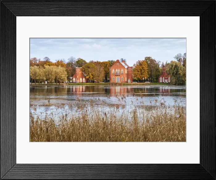 Framed Print : The Admiralty pavillions, built in 1773, Catherine Park, Pushkin (Tsarskoye Selo) Framed Print : The Admiralty pavillions, built in 1773, Catherine Park, Pushkin (Tsarskoye Selo)