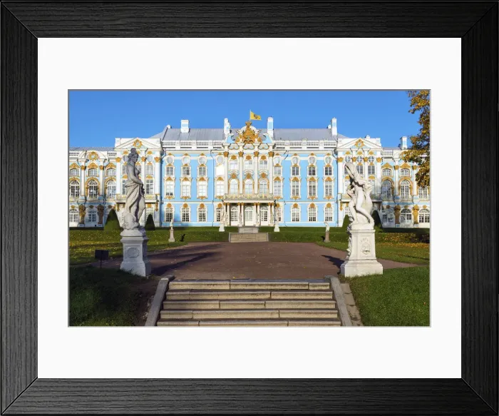 Framed Print : Catherine Palace, Pushkin (Tsarskoye Selo), near St. Petersburg, Russia
