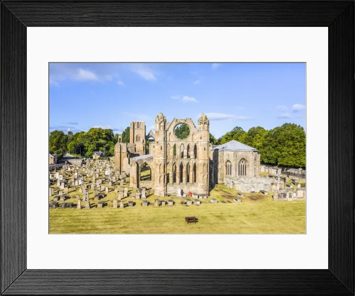 Framed Print : Elevated view of Elgin Cathedral, Elgin, Moray, Scotland, UK Framed Print : Elevated view of Elgin Cathedral, Elgin, Moray, Scotland, UK