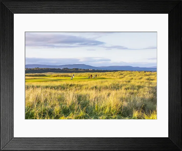 Framed Print : Royal Dornoch golf club, Dornoch Beach, Dornoch, Sutherland, Scotland, United Kingdom