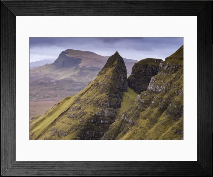 Framed Print : The Trotternish mountain range near the Quiraing on the Isle of Skye, Scotland Framed Print : The Trotternish mountain range near the Quiraing on the Isle of Skye, Scotland