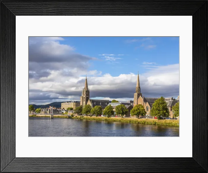 Framed Print : Free Church of Scotland and The Junction Church along the river Ness, Inverness, Scotland Framed Print : Free Church of Scotland and The Junction Church along the river Ness, Inverness, Scotland