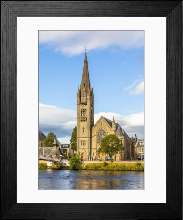 Framed Print : Free Church of Scotland and Greig Street Bridge on the river Ness, Inverness, Scotland Framed Print : Free Church of Scotland and Greig Street Bridge on the river Ness, Inverness, Scotland