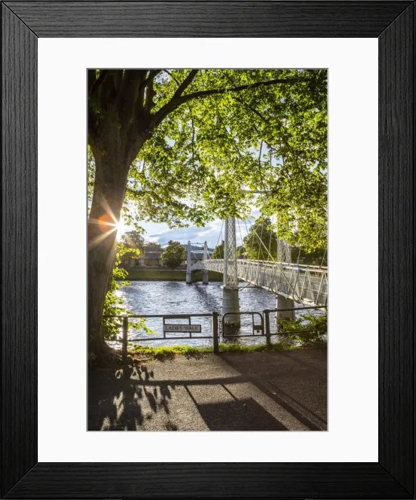 Framed Print : Ladies Walk and Infirmiry Bridge, Inverness, Scotland, United Kingdom Framed Print : Ladies Walk and Infirmiry Bridge, Inverness, Scotland, United Kingdom