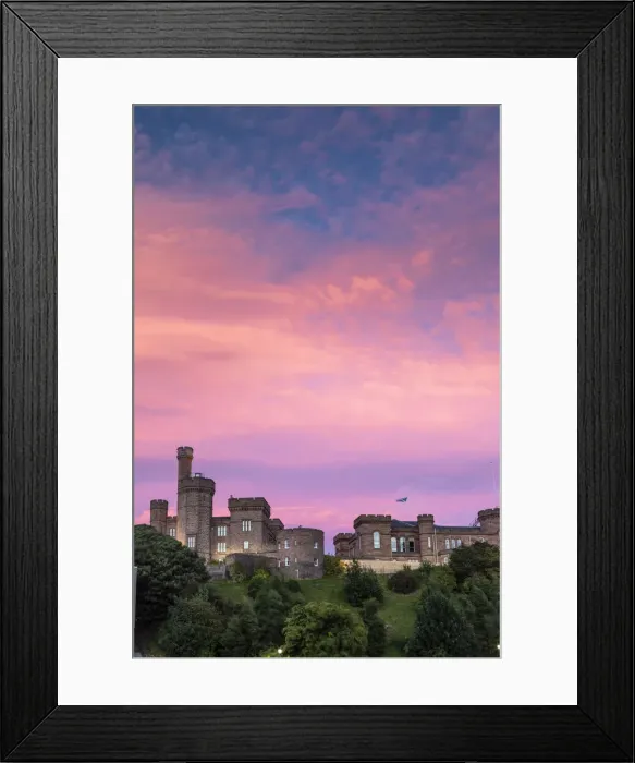 Framed Print : Inverness Castle at dusk, Scotland, United Kingdom Framed Print : Inverness Castle at dusk, Scotland, United Kingdom