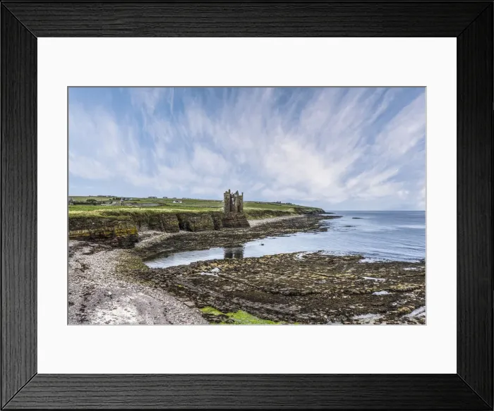 Framed Print : Kiess Castle, Wick, Caithness, Scotland, United Kingdom Framed Print : Kiess Castle, Wick, Caithness, Scotland, United Kingdom