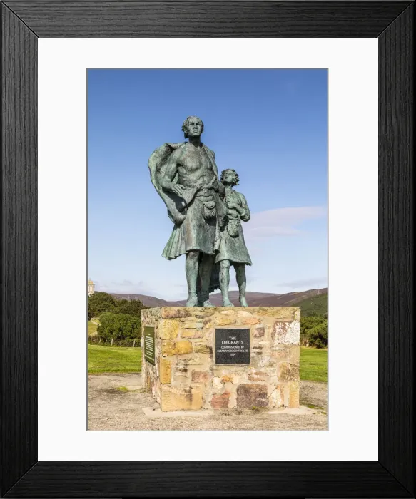 Framed Print : Emigrants Monument, Helmsdale, Sutherland, Highlands, Scotland, United Kingdom Framed Print : Emigrants Monument, Helmsdale, Sutherland, Highlands, Scotland, United Kingdom