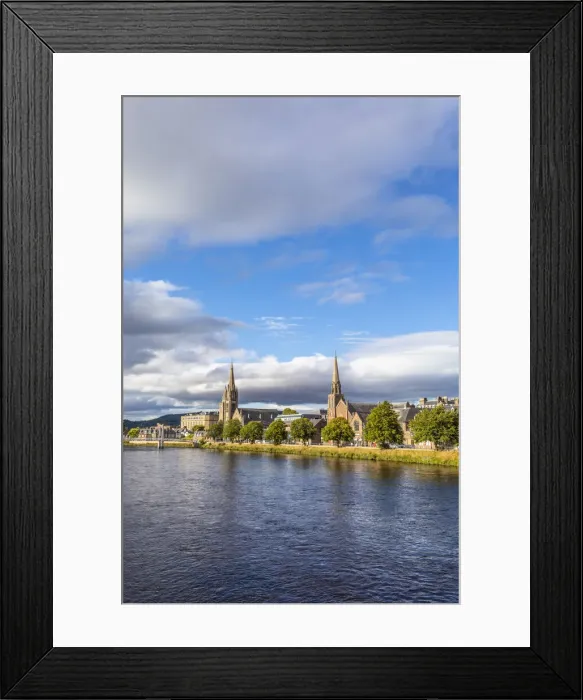 Framed Print : Free Church of Scotland and The Junction Church along the river Ness, Inverness, Scotland Framed Print : Free Church of Scotland and The Junction Church along the river Ness, Inverness, Scotland