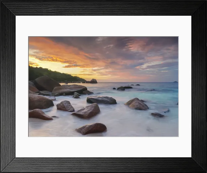 Framed Print : East Africa, Indian Ocean, Seychelles, Praslin Island, Anse Lazio Framed Print : East Africa, Indian Ocean, Seychelles, Praslin Island, Anse Lazio