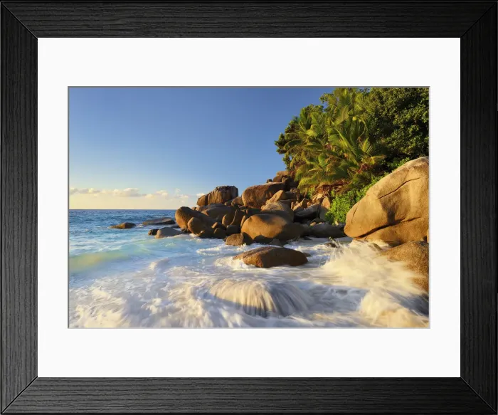 Framed Print : East Africa, Indian Ocean, Seychelles, Praslin Island, Anse Gorgett Framed Print : East Africa, Indian Ocean, Seychelles, Praslin Island, Anse Gorgett