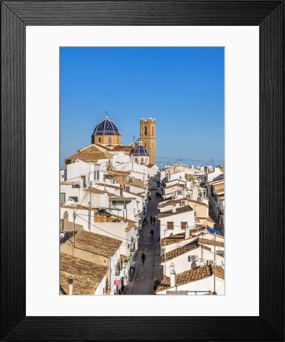 Framed Print : Altea, Costa Blanca, Valencian Community, Spain