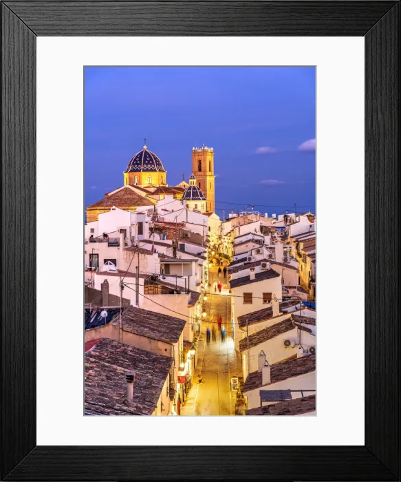 Framed Print : Altea, Costa Blanca, Valencian Community, Spain Framed Print : Altea, Costa Blanca, Valencian Community, Spain
