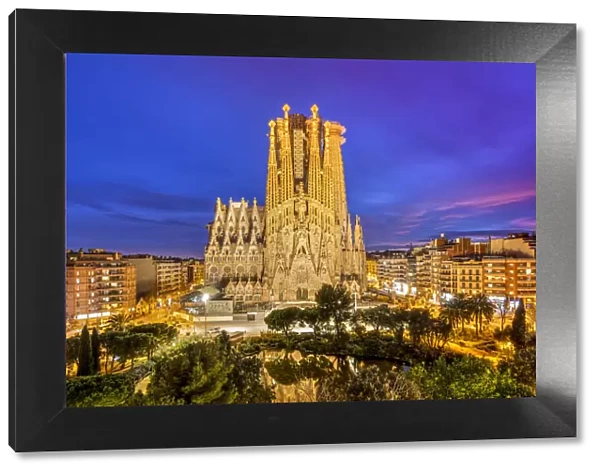 Sagrada Familia basilica church, Nativity facade, Barcelona, Catalonia, Spain