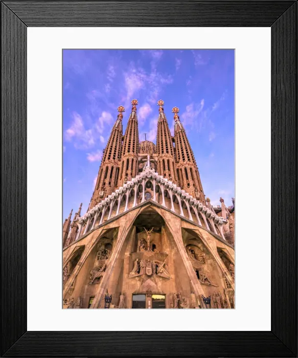 Framed Print : The Passion Facade of Sagrada Familia basilica church, Barcelona, Catalonia, Spain Framed Print : The Passion Facade of Sagrada Familia basilica church, Barcelona, Catalonia, Spain