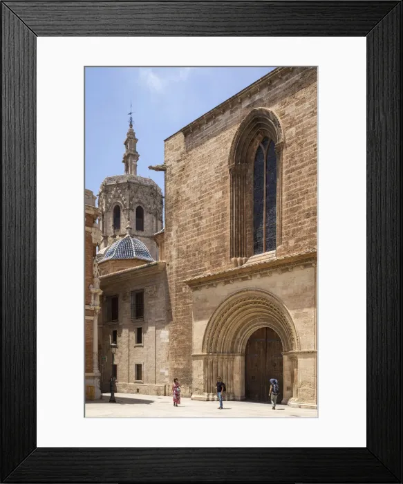 Framed Print : Spain, Comunidad Valenciana, Lateral faazade of the St Mary Cathedral Framed Print : Spain, Comunidad Valenciana, Lateral faazade of the St Mary Cathedral