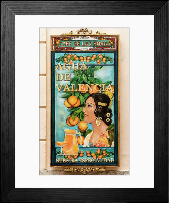 Framed Print : Spain, Comunidad Valenciana, Valencia, Old wall advertisting in the historic centre Framed Print : Spain, Comunidad Valenciana, Valencia, Old wall advertisting in the historic centre