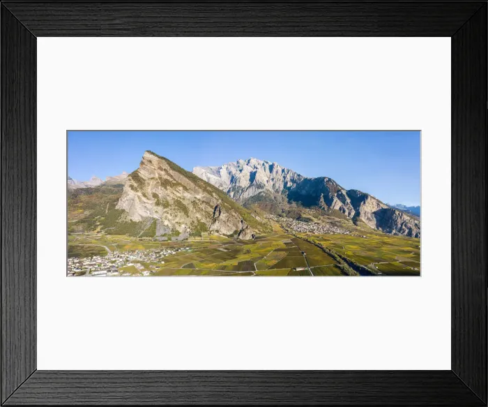 Framed Print : Switzerland, Canton of Valais, Leytron, Vineyard landscape Framed Print : Switzerland, Canton of Valais, Leytron, Vineyard landscape