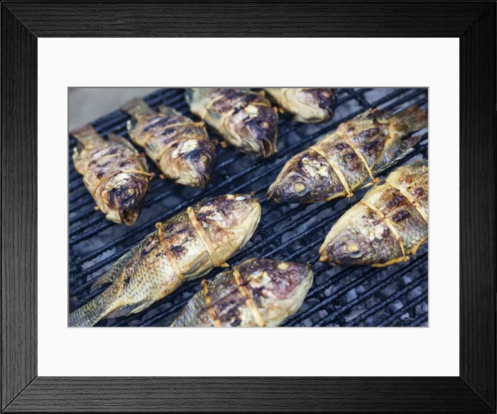 Framed Print : Thailand, Lamphun, Chiang mai, fish for sale at Thai market Framed Print : Thailand, Lamphun, Chiang mai, fish for sale at Thai market
