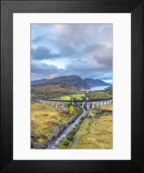 Framed Print : UK, Scotland, Highland, Glen Finnan, Glenfinnan Viaduct with Loch Shiel beyond Framed Print : UK, Scotland, Highland, Glen Finnan, Glenfinnan Viaduct with Loch Shiel beyond