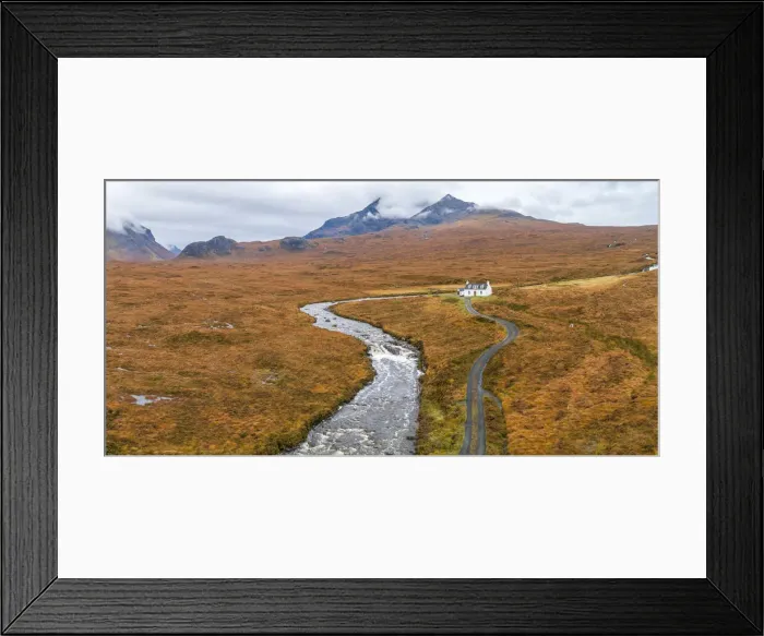 Framed Print : UK, Scotland, Highland, Isle of Skye, Sligachan, Allt Dearg Mor