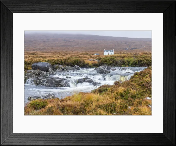 Framed Print : UK, Scotland, Highland, Isle of Skye, Sligachan, Allt Dearg Mor and Allt Dearg House Framed Print : UK, Scotland, Highland, Isle of Skye, Sligachan, Allt Dearg Mor and Allt Dearg House