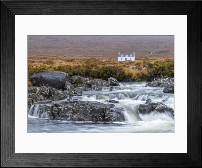 Framed Print : UK, Scotland, Highland, Isle of Skye, Sligachan, Allt Dearg Mor and Allt Dearg House Framed Print : UK, Scotland, Highland, Isle of Skye, Sligachan, Allt Dearg Mor and Allt Dearg House