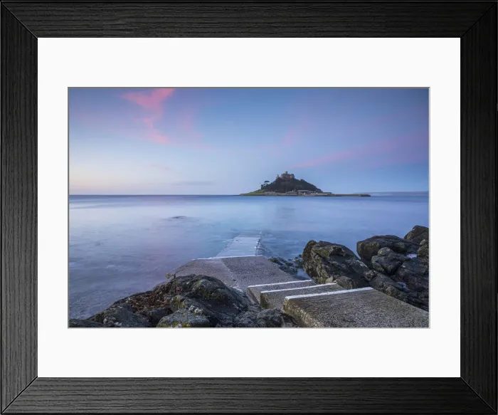 Framed Print : St. Michaels Mount, Marazion, Penzance, Cornwall, England, UK