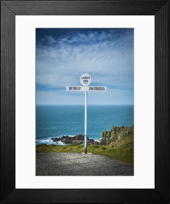 Framed Print : Lands End (most westerly point in England), Cornwall, England, UK Framed Print : Lands End (most westerly point in England), Cornwall, England, UK