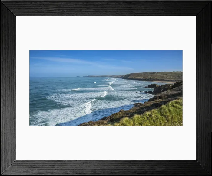 Framed Print : Perranporth, North Cornwall Coast, Cornwall, England, UK Framed Print : Perranporth, North Cornwall Coast, Cornwall, England, UK