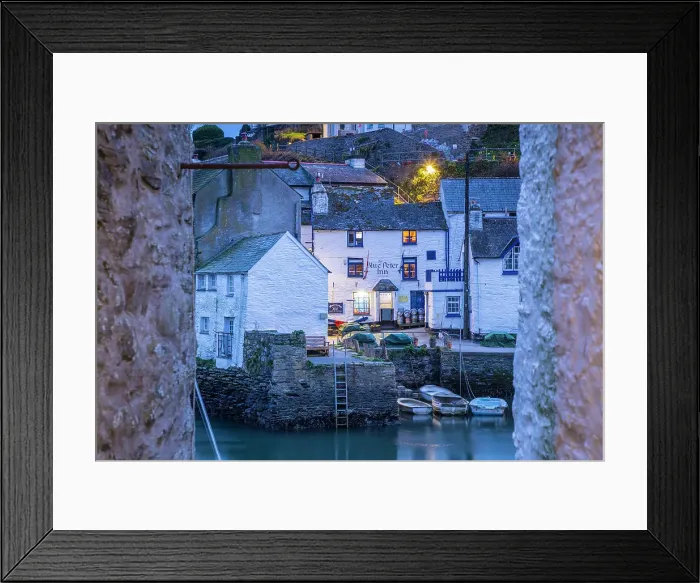 Framed Print : Harbour, Polperro, Cornwall, England, UK Framed Print : Harbour, Polperro, Cornwall, England, UK
