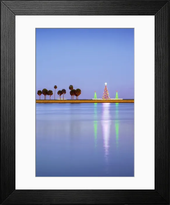 Framed Print : USA, Florida, Saint Petersburg, Christmas Tree, Tampa Bay Framed Print : USA, Florida, Saint Petersburg, Christmas Tree, Tampa Bay