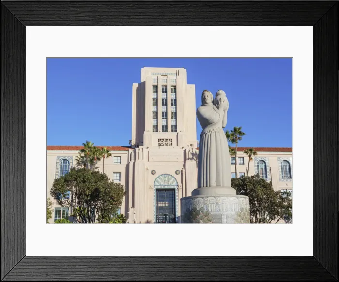 Framed Print : County Administration center, San Diego, California, USA Framed Print : County Administration center, San Diego, California, USA