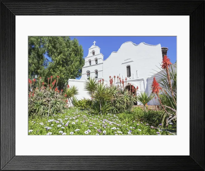 Framed Print : Mission Basilica San Diego De Alcala, San Diego, California, USA Framed Print : Mission Basilica San Diego De Alcala, San Diego, California, USA