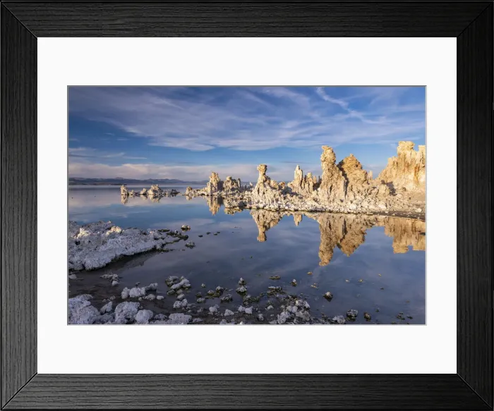 Framed Print : Salt tufas on Mono Lake in California, USA. Autumn (October) 2013 Framed Print : Salt tufas on Mono Lake in California, USA. Autumn (October) 2013