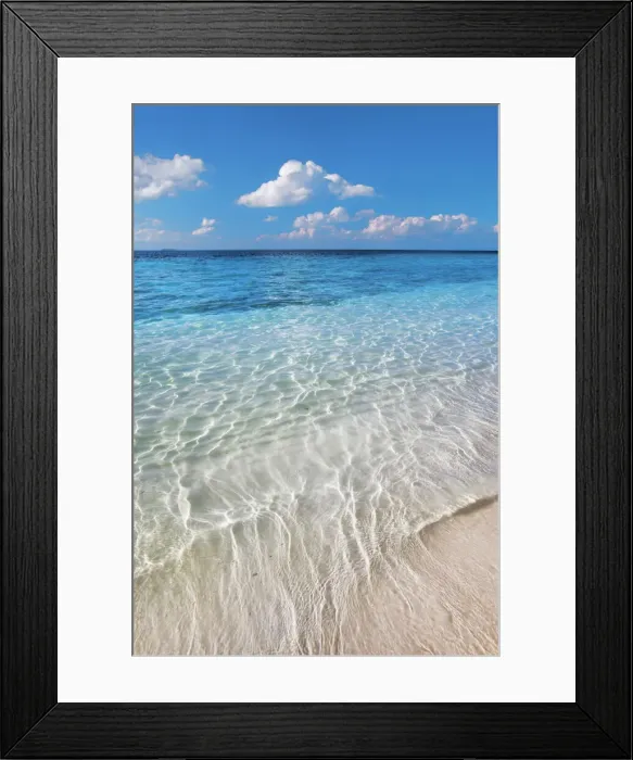 Framed Print : Tropical lagoon - Maldives, Nord Nilandhe Atoll, Filitheyo