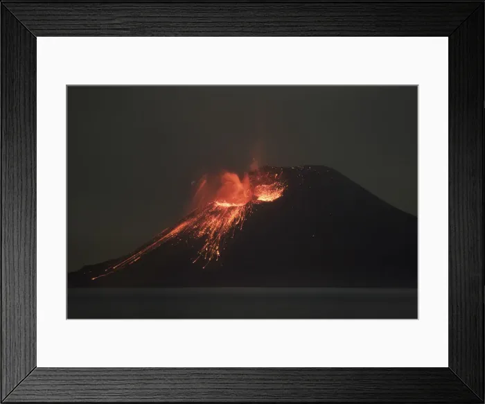 Framed Print : Volcano eruption Krakatau - Indonesia, Java, Sunda Strait, Anak Krakatau Framed Print : Volcano eruption Krakatau - Indonesia, Java, Sunda Strait, Anak Krakatau