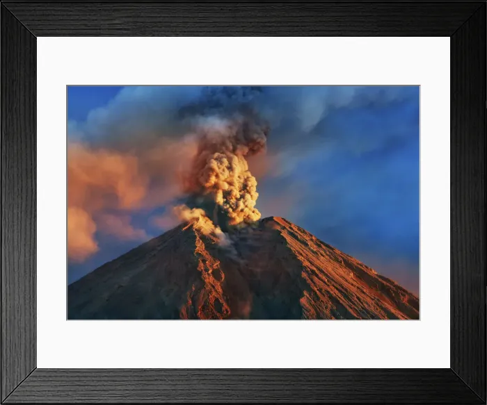 Framed Print : Volcano eruption Semeru with ash cloud - Indonesia, Java, Lumajang, Semeru Framed Print : Volcano eruption Semeru with ash cloud - Indonesia, Java, Lumajang, Semeru
