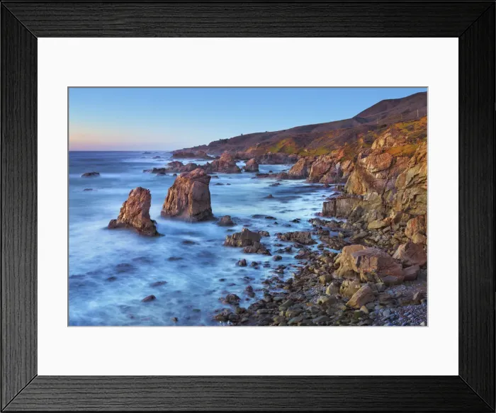 Framed Print : Cliff landscape - USA, California, Monterey, Big Sur, Garrapata State Park (DM) Framed Print : Cliff landscape - USA, California, Monterey, Big Sur, Garrapata State Park (DM)