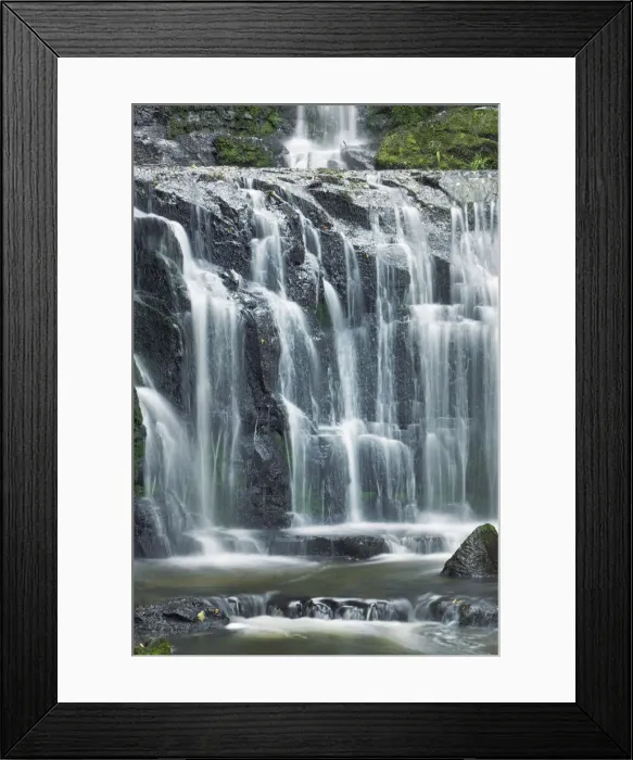 Framed Print : Waterfall Purakanui Falls - New Zealand, South Island, Otago, Clutha, Catlins, Owaka Framed Print : Waterfall Purakanui Falls - New Zealand, South Island, Otago, Clutha, Catlins, Owaka