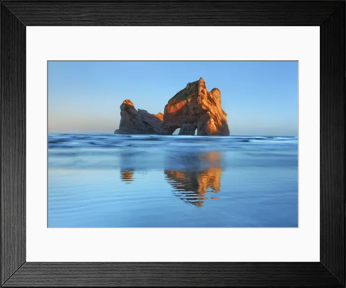 Framed Print : Coast landscape with Archway Islands - New Zealand, South Island, Tasman, Golden Bay Framed Print : Coast landscape with Archway Islands - New Zealand, South Island, Tasman, Golden Bay